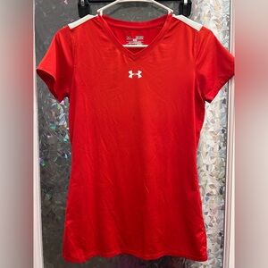 Under Armour Red Fitted Short Sleeve Tee B22